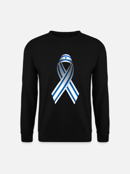 Israel Peace Sign Bow - Unisex Sweatshirt - black