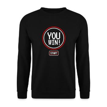 rétro gaming - Sweat-shirt Unisexe - noir - Devant - Alina (178cm) & Michal (187cm)