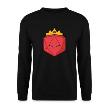Dice Reine - Sweat-shirt Unisexe - noir - Devant - Alina (178cm) & Michal (187cm)