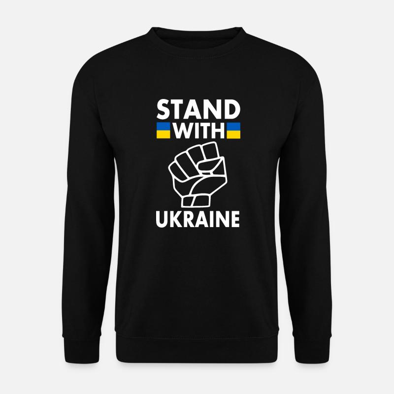 stand with ukraine - Unisex Sweatshirt - black