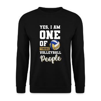 Sport Beach Volleyball BallSport Team - Unisex Sweatshirt - black - Front - Alina (178cm) & Michal (187cm)