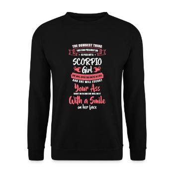 Horoscope Sting - Unisex Sweatshirt - black - Front - Alina (178cm) & Michal (187cm)