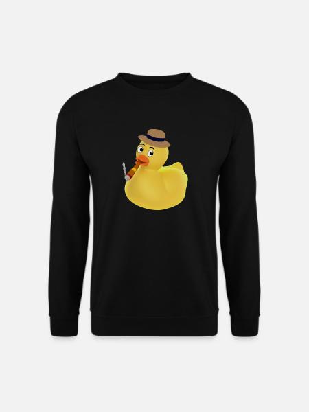 Smoking duck! - Unisex Sweatshirt - black