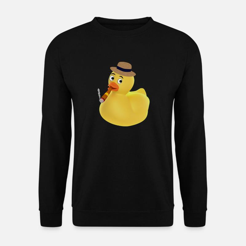 Smoking duck! - Unisex Sweatshirt - black
