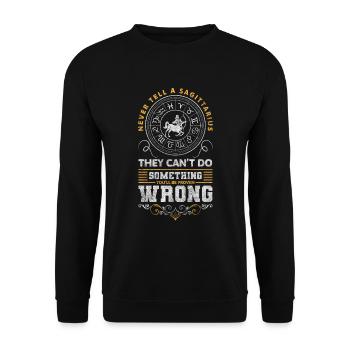 Sternzeichen Dezember Geburt Sterne - Unisex Pullover - Schwarz - Vorne - Alina (178cm) & Michal (187cm)