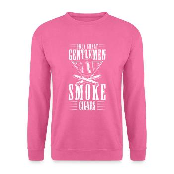 Tabak Zigarre Kippe Qualm - Unisex Pullover - Pink - Vorne