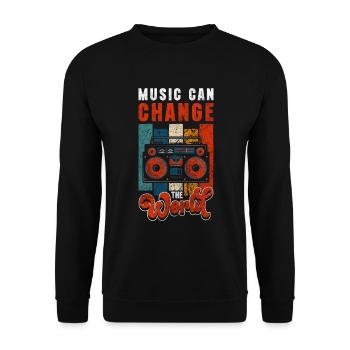 Musik Musikschule Orchester - Unisex Pullover - Schwarz - Vorne - Alina (178cm) & Michal (187cm)
