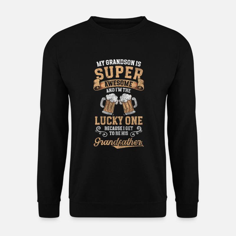 Großeltern Enkelkind - Unisex Pullover - Schwarz