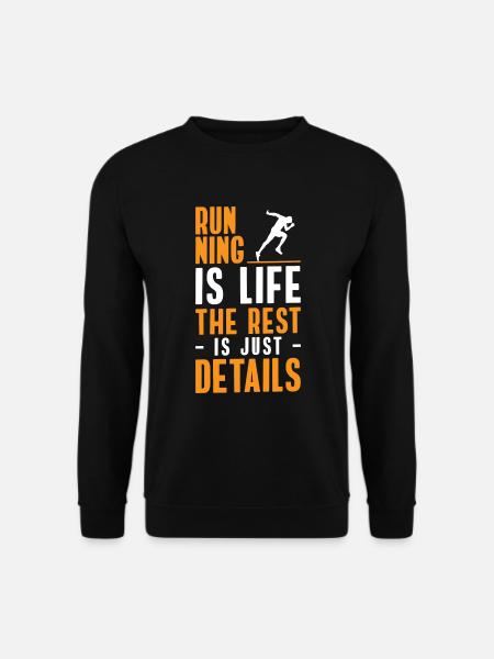 Marathon runner endurance jogging triathlete - Unisex Sweatshirt - black
