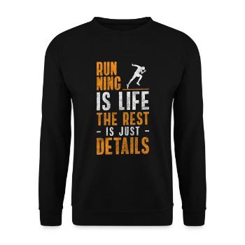 Marathon Sport Triathlon - Unisex Sweatshirt - black - Front - Alina (178cm) & Michal (187cm)