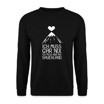 Sauerland Nordrhein-Westfalen - Unisex Pullover - Schwarz - Vorne - Alina (178cm) & Michal (187cm)