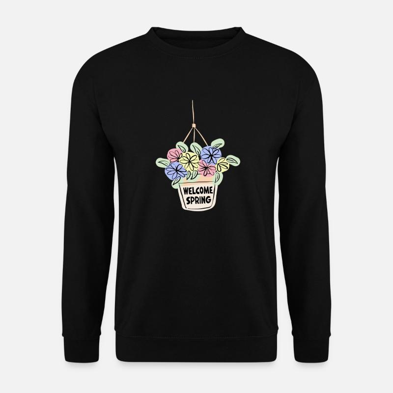Welcome Spring - Unisex Pullover - Schwarz