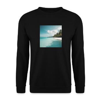 Tropical Paradise - Unisex Sweatshirt - black - Front - Alina (178cm) & Michal (187cm)