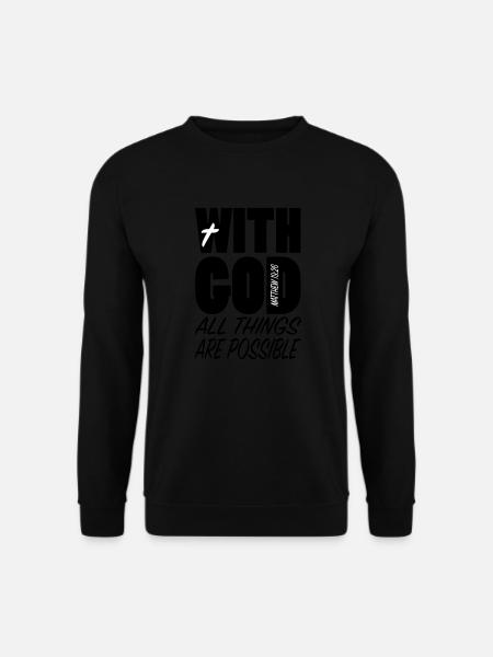 With God all things... - Unisex Pullover -