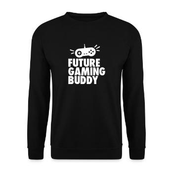 Future gaming buddy - Unisex Pullover - Schwarz - Vorne - Alina (178cm) & Michal (187cm)