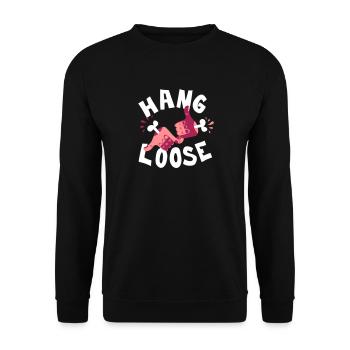 Keep it easy - Unisex Pullover - Schwarz - Vorne - Alina (178cm) & Michal (187cm)