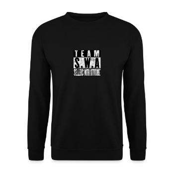 Sales Manager Gift Sales Manager Funny Sayings - Unisex Sweatshirt - black - Front - Alina (178cm) & Michal (187cm)
