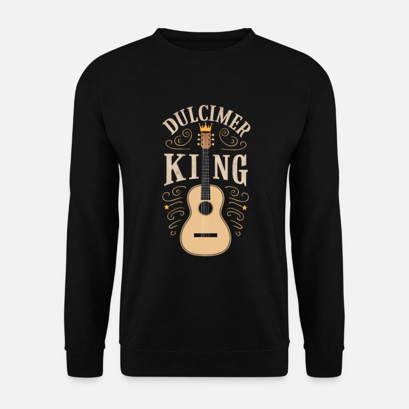 Gift for dulcimer lover - Unisex Sweatshirt - black