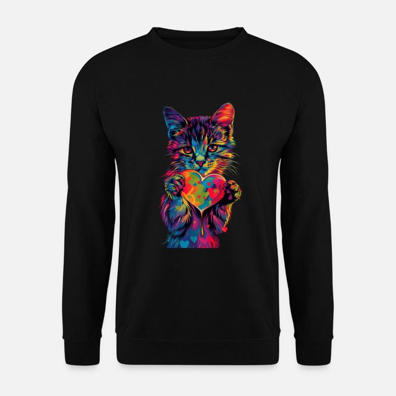 Cat - Unisex Sweatshirt - black