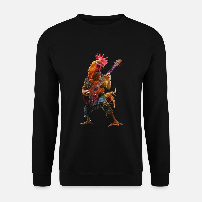 Hahn Ukulele - Unisex Pullover - Schwarz