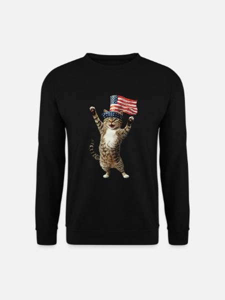 Katze - Unisex Pullover - Schwarz
