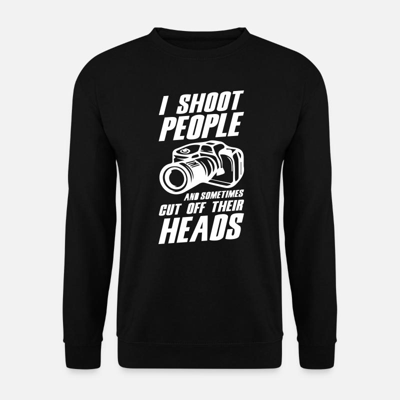 Camera Photographer - Unisex Pullover - Schwarz