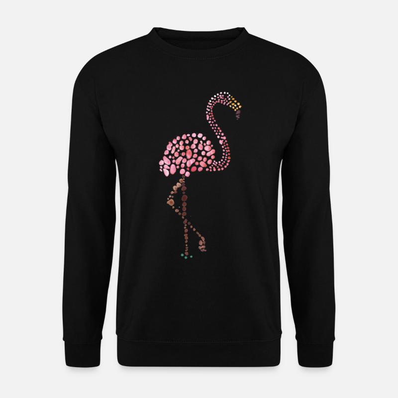pink flamingo - Unisex Sweatshirt - black
