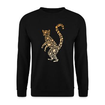 Lémuriens, Madagascar, Lémurien à queue annelée, Animal de zoo, Fille, Lémurien - Sweat-shirt Unisexe - noir - Devant - Alina (178cm) & Michal (187cm)