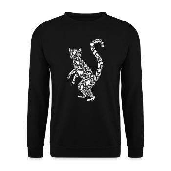 Lémuriens, Madagascar, Zoo Animal, Fille, Lémurien, Dames - Sweat-shirt Unisexe - noir - Devant - Alina (178cm) & Michal (187cm)