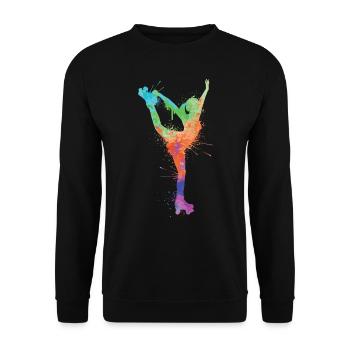 Patins à roulettes Enfants Patins à roulettes Patins à roulettes Femmes - Sweat-shirt Unisexe - noir - Devant - Alina (178cm) & Michal (187cm)