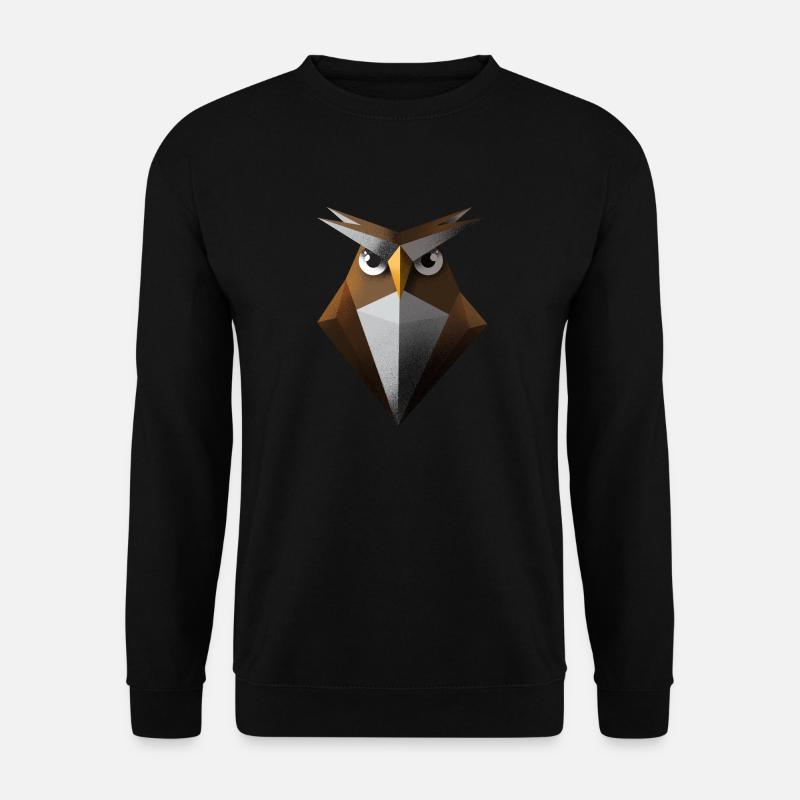 Eule - Unisex Pullover - Schwarz