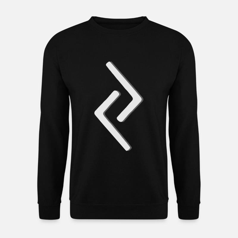Futhark Runic Alphabet Jara - Unisex Sweatshirt - black