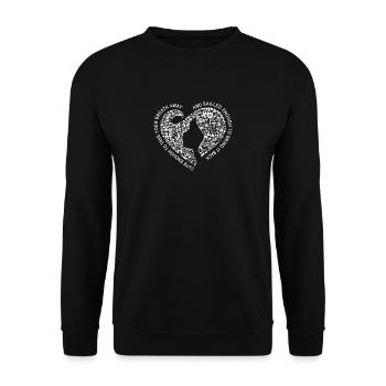 Krankenschwester Krankenpflegerin Geschenk - Unisex Pullover - Schwarz - Vorne - Alina (178cm) & Michal (187cm)