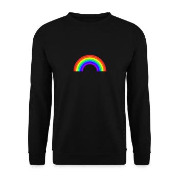 Regenbogen - Unisex Pullover - Schwarz - Vorne - Alina (178cm) & Michal (187cm)