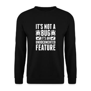 Ce n'est pas un bug - Sweat-shirt Unisexe - noir - Devant - Alina (178cm) & Michal (187cm)