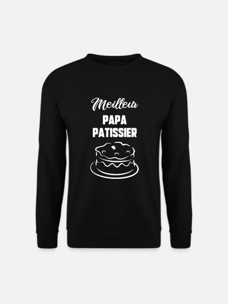 Meilleur papa pâtissier - Sweat-shirt Unisexe - noir