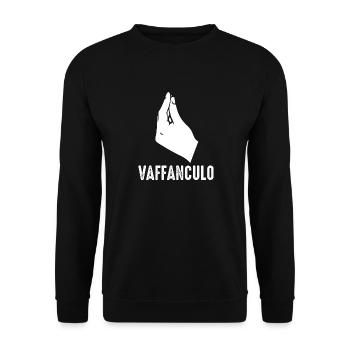 Italien Italiener Vaffanculo - Unisex Pullover - Schwarz - Vorne - Alina (178cm) & Michal (187cm)