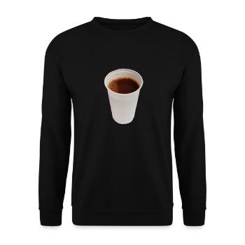 plastik Cafe - Unisex Pullover - Schwarz - Vorne - Alina (178cm) & Michal (187cm)