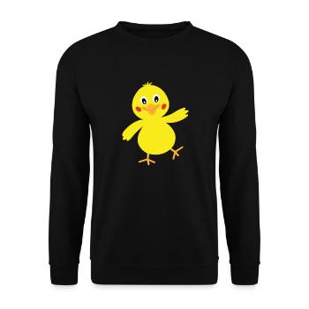 chick - Unisex Sweatshirt - black - Front - Alina (178cm) & Michal (187cm)