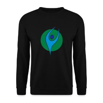 Physio 5 Logo - Unisex Pullover - Schwarz - Vorne - Alina (178cm) & Michal (187cm)
