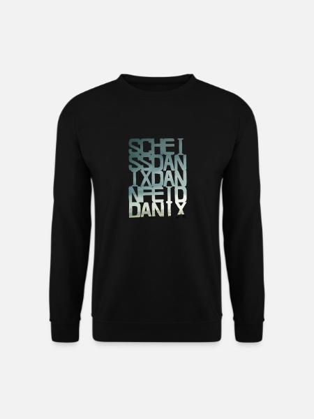 scheiss da nix - blue - Unisex Pullover - Schwarz