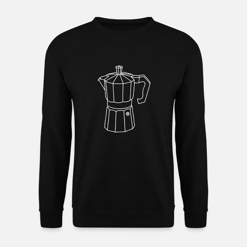 Espressokocher - Unisex Pullover - Schwarz