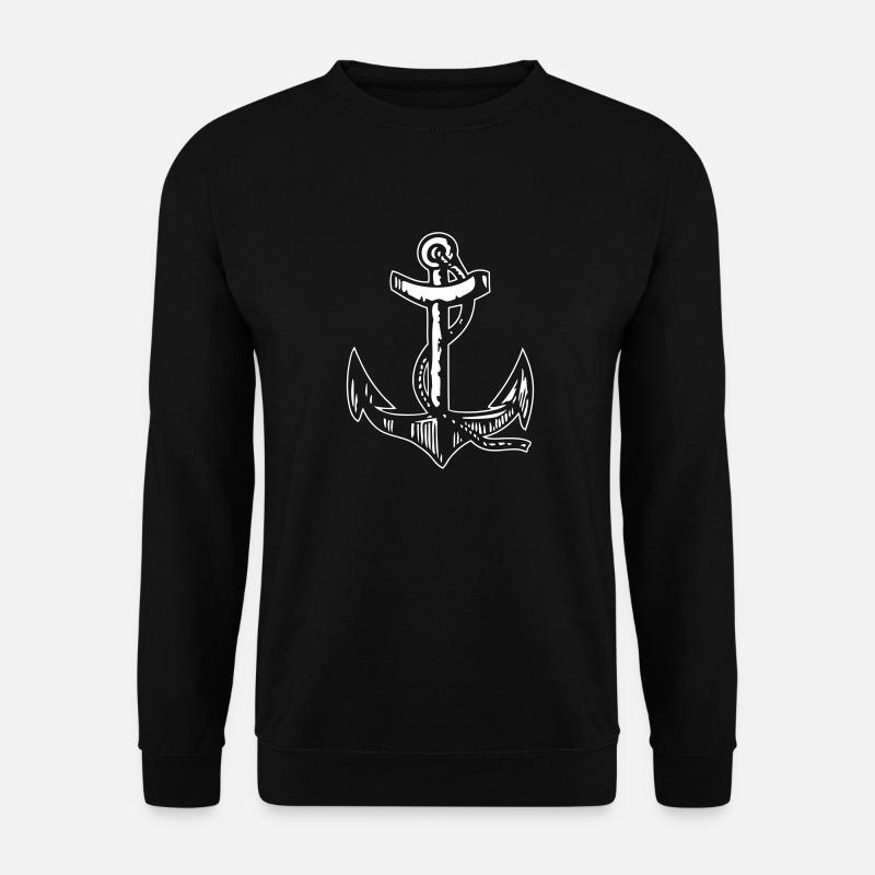 Vintage Anchor for dark / black products - Unisex Pullover - Schwarz