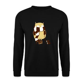 Frostii Monster - Unisex Pullover - Schwarz - Vorne - Alina (178cm) & Michal (187cm)