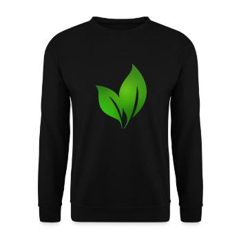 Blatt 3 - Unisex Pullover - Schwarz - Vorne - Alina (178cm) & Michal (187cm)