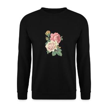 Rose - Unisex Pullover - Schwarz - Vorne - Alina (178cm) & Michal (187cm)