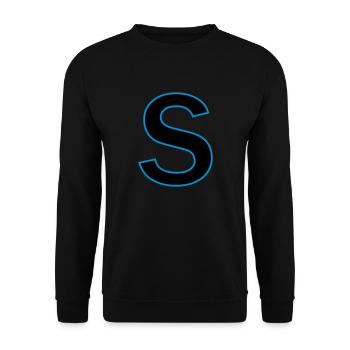 letter s vector - Unisex Sweatshirt - black - Front - Alina (178cm) & Michal (187cm)