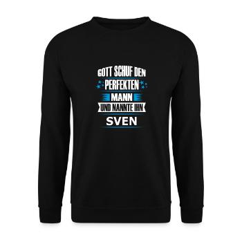 SVEN - Unisex Pullover - Schwarz - Vorne - Alina (178cm) & Michal (187cm)