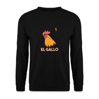 LOTERÍA El Gallo Loterie Coq jeu de chance - Sweat-shirt Unisexe - noir - Devant - Alina (178cm) & Michal (187cm)