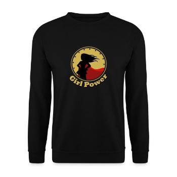 Girl Power - Sweat-shirt Unisexe - noir - Devant - Alina (178cm) & Michal (187cm)